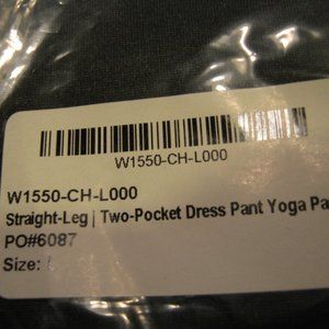 NEW Betabrand Straight-Leg | Two-Pocket Dress Pant Yoga Pants Large